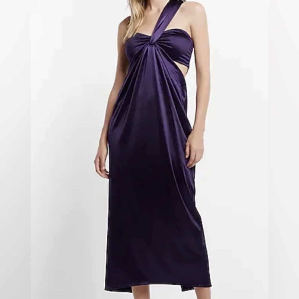 Express Purple Satin Dress size small